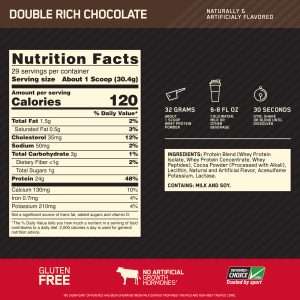 Nutrition Facts Of Optimum Nutrition Gold Standard 100% Whey Protein 2lbs 5lbs 10lbs Price In Pakistan Lahore