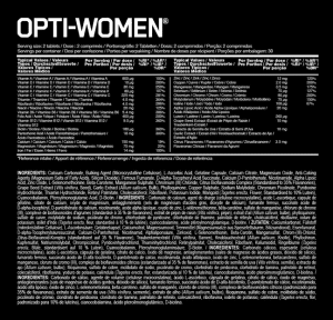 Nutrition Facts Optimum Nutrition OPTI–WOMEN Multivitamin Tablets In All Over Lahore Pakistan, Opti-Men 60, 120 Capsules Price In Pakistan, www.arnutrition.pk iS The Best Food Supplements Store