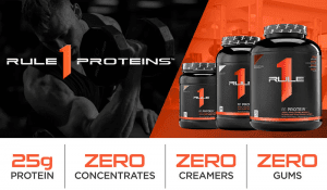 Rule 1 R1 100% Whey Protein Isolate And Hydrolyzed Whey Protein Nutrition Facts 2022