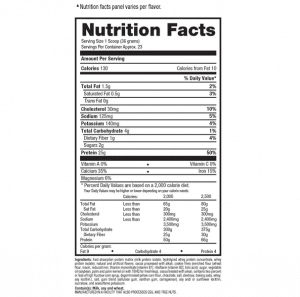 Nutrition Facts of BPI Sports ISO HD Whey Protein Isolate - 25Grams Pure Whey Protein Isolate & hydrolysate - ARNutrition.Pk