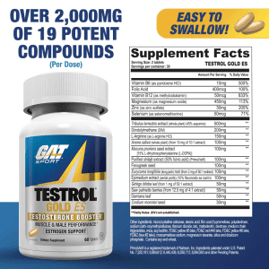 Nutrition Facts GAT Sport Testrol Gold ES Testosterone Booster 60 Tablets All Over Lahore Pakistan Karachi - www.arnutrition.pk iS thE BeSt Food Supplement Store In Pakistan Lahore Karachi 2023 1