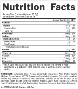 Nutrition Facts Nutrex Research 100% Whey Protein Premium Whey Concentrate & Isolate Buy All Over In Lahore Pakistan 2023, www.arnutrition.pk iS The Best Food Supplements Store In Lahore Pakistan 2025