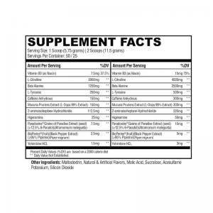 Nutrition Facts Condemned Labz Convict High Stim Pre Workout 50 Servings All Over Lahore Pakistan Karachi - www.arnutrition.pk iS thE BeSt Food Supplement Store In Pakistan Lahore Karachi 2023