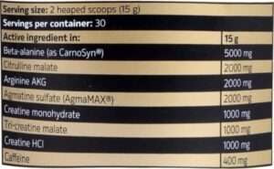 Nutrition Facts Kevin Levrone Signature Series Black Line SHAABOOM PUMP Pre Workout in 44 Servings Buy All Over Pakistan, www.arnutrition.pk iS The Best Supplement Store In Pakistan