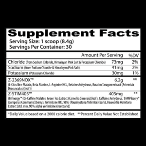 Nutrition Facts INSANE LABZ Psychotic War Zombie High Stim Pre-Workout All Over In Lahore Pakistan 2024, www.arnutrition.pk iS The Best Food Supplements Store In Lahore Pakistan 2024