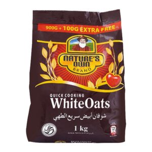 Buy Natures Own Quick Cooking Oats White Oats Pouch in 1KG All Over Pakistan Lahore - arnutrition.pk is the best supplement store in pakistan lahore