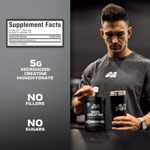 Nutrition Facts of Muscletech Platinum 100% Creatine Micronized Monohydrate 80 - 5G Creatine Pre Scoop