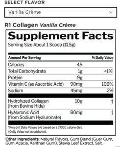 Nutrition Facts Rule1 Proteins R1 Collagen Peptides Price In Pakistan Karachi Lahore - www.arnutrition.pk is The Best Supplement Store In Pakistan Lahore