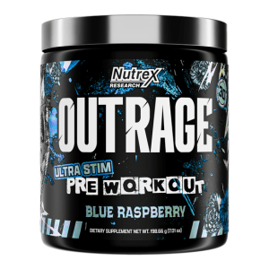 Buy Nutrex Research OUTRAGE Ultra High Stim Pre-Workout 30 Servings BLUE Raspberry All Over In Lahore Pakistan, www.arnutrition.pk iS The Best Food Supplements Store In Lahore Pakistan