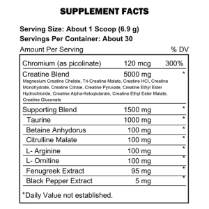 Nutrition Facts of Kevin Levrone Anbolic Crea10 at Best Price In Pakistan, www.arnutrition.pk iS The Best Food Supplements Store in Pakistan Lahore
